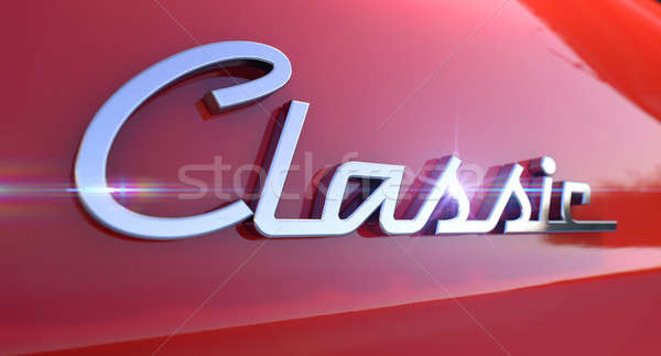 Classic Chrome Car Emblem Stock photo © albund