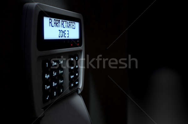 Alarm Panel Activated Stock photo © albund