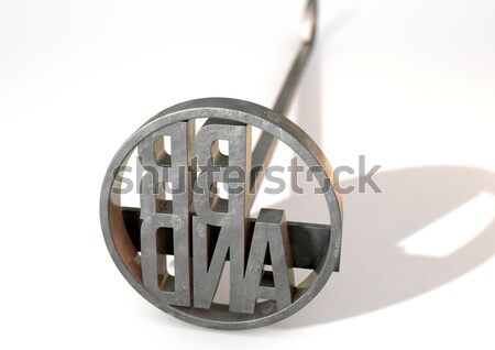 Branding hierro marca metal ganado palabra Foto stock © albund