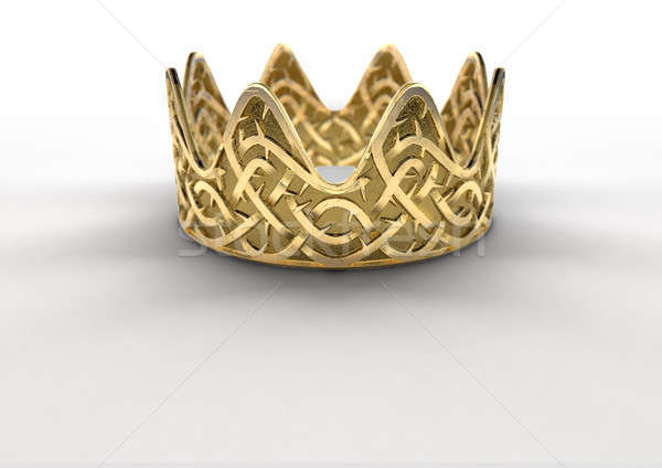 Golden Crown With Thorn Patterns Stock photo © albund
