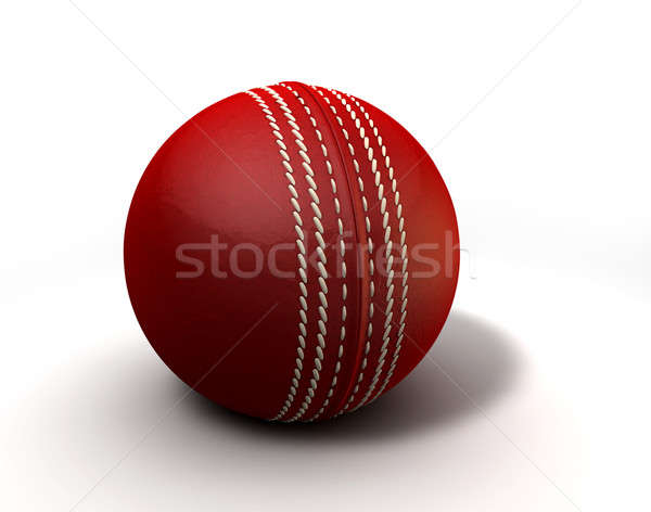 Red Cricket Ball Stock photo © albund