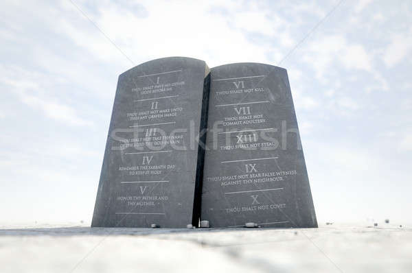 10 Commandments In Desert Stock photo © albund