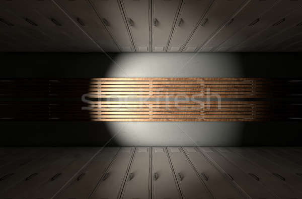 Tornaterem öltözőszekrény csetepaté új közvetlen felső Stock fotó © albund