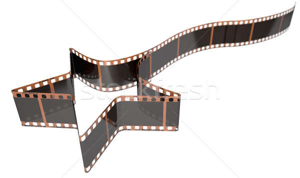 Film Strip Shooting Star Curled Stock photo © albund