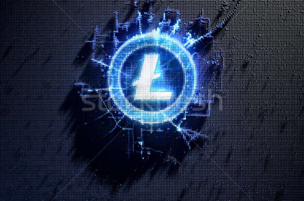 Pixel Litecoin Concept Stock photo © albund