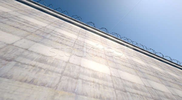 Huge High Security Wall Stock photo © albund