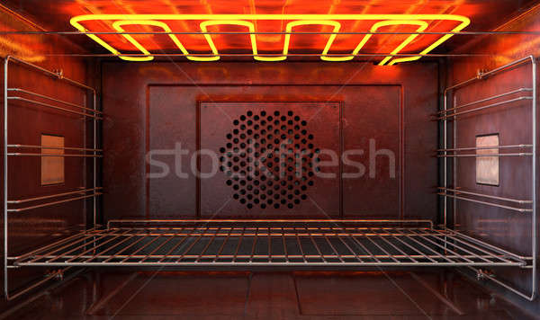 Inside The Oven Front Stock photo © albund