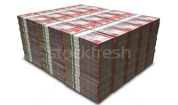 Dollar merkt bankbiljetten geïsoleerd cash Stockfoto © albund