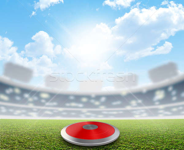 Discus Stadium And Green Turf Stock photo © albund