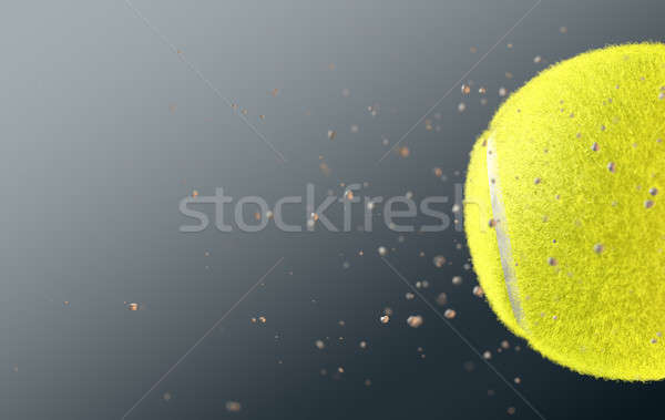 Palla da tennis rallentare movimento battenti aria sporco Foto d'archivio © albund