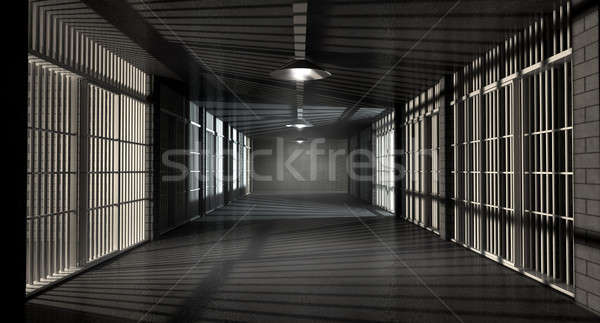 Jail Corridor And Cells Stock photo © albund