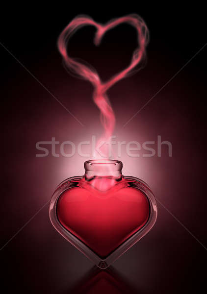 Love Potion And Heart Fumes Stock photo © albund