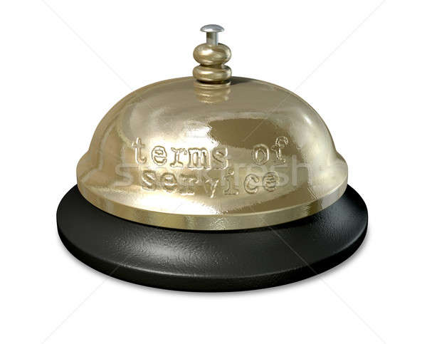 Stock photo: Terms Of Service Bell