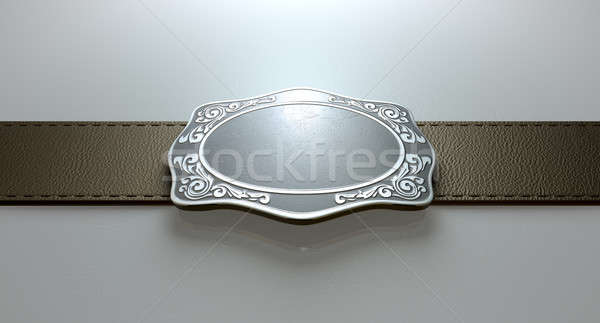 Stock photo: Belt Buckle And Leather