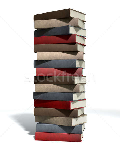 Cuero libros aislado Foto stock © albund