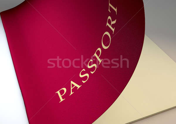 Generic Passport Opening Stock photo © albund