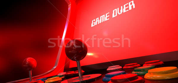 Arcade Game Game Over Stock photo © albund
