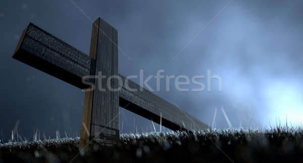 The Early Morning Crucifixion Stock photo © albund