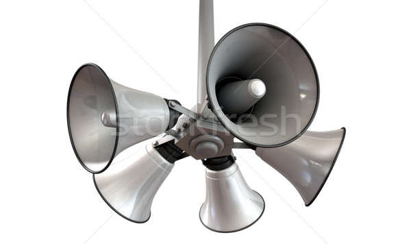 Horn Speakers Hanging View Stock photo © albund
