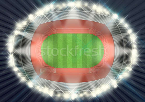 Athletics Stadium Night Stock photo © albund