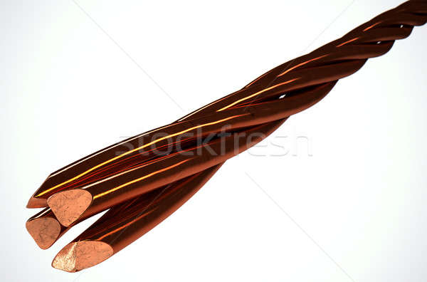 Copper Wire Strands Stock photo © albund