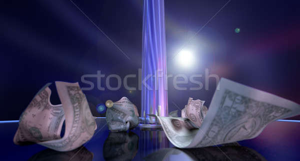 стриппер чаевые этап изолированный полюс Spotlight Сток-фото © albund