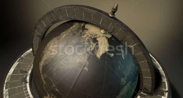 Vintage mundo mundo ornamento aislado Foto stock © albund