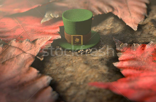 Lost Tiny Leprechaun Hat  Stock photo © albund