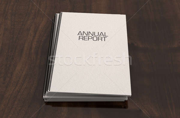 Bound Annual Report Booklet Pile Stock photo © albund