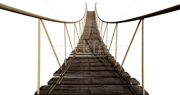 Rope Bridge Close Up Stock photo © albund