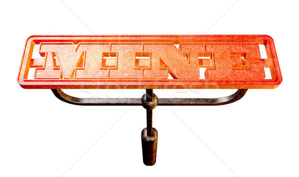 My Metal Brand Glowing Red Hot Front Stock photo © albund