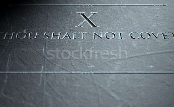 Stock photo: The Tenth Commandment