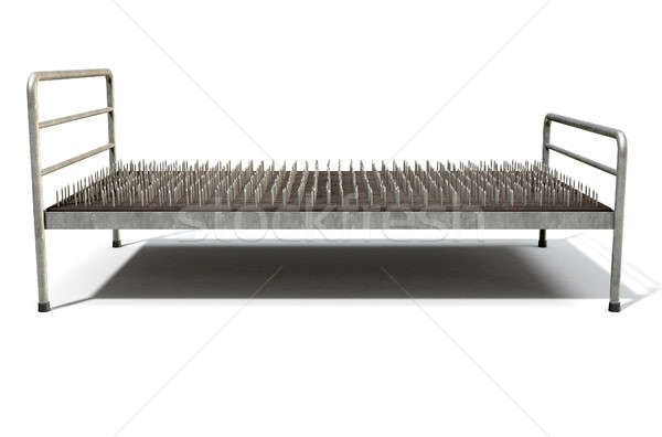 Bed Of Nails Isolated Stock photo © albund