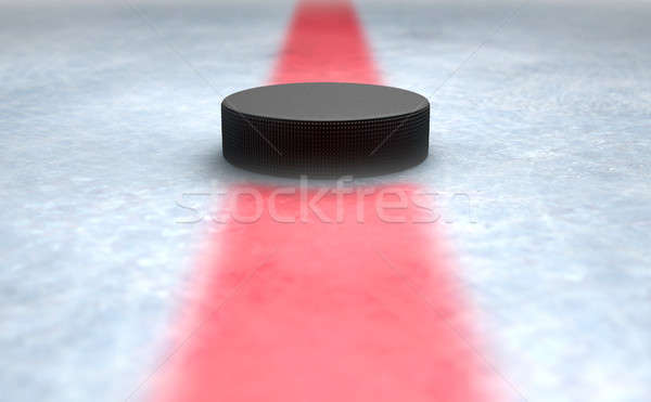 Hockey centro 3d centro hockey sobre hielo Foto stock © albund