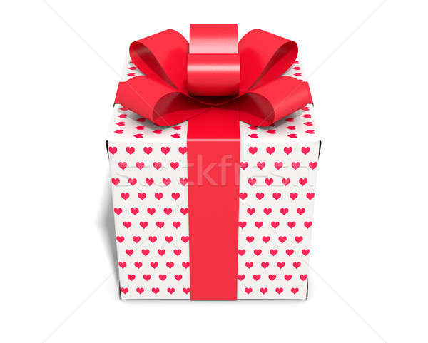 Valentines Day Cube Gift Stock photo © albund