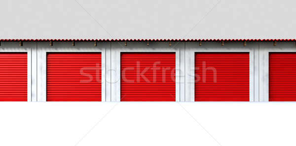 Storage Lockers Front Stock photo © albund