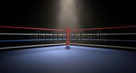 Boxing Corner Spotlit Dark Stock photo © albund