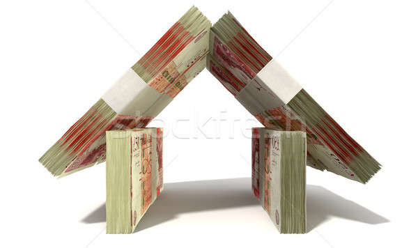 British Pound Notes House Front Stock photo © albund