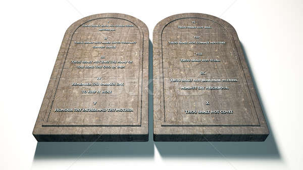 The Ten Commandments Stock photo © albund