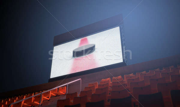 Sports Stadium Scoreboard Stock photo © albund