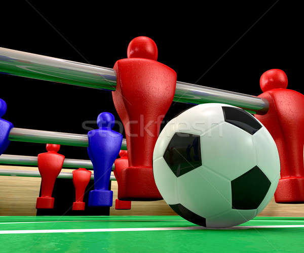 Foosball Table Closeup Stock photo © albund