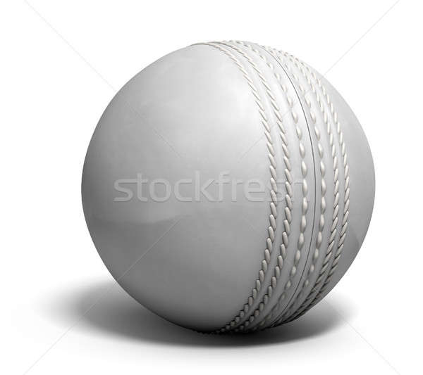 Cricket Ball White Stock photo © albund