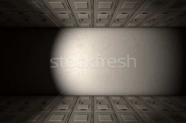 School Locker Corridor Stock photo © albund