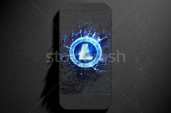 Litecoin Cloner Smartphone Stock photo © albund