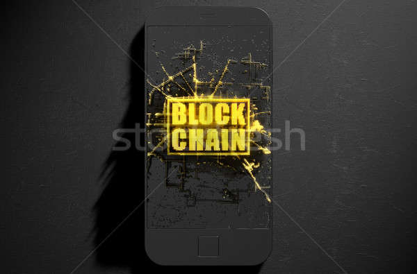 Block Chain Cloner Smartphone Stock photo © albund
