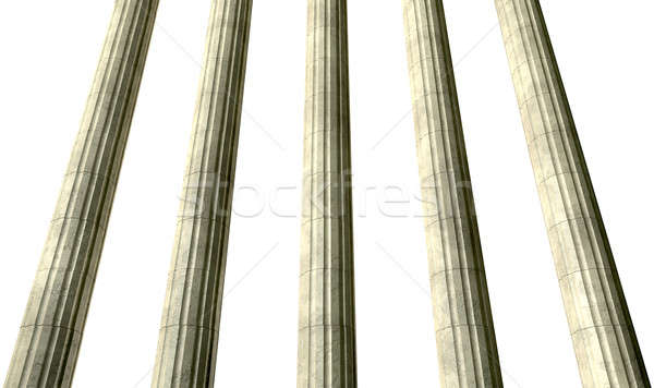 Justice Columns Perspective Stock photo © albund