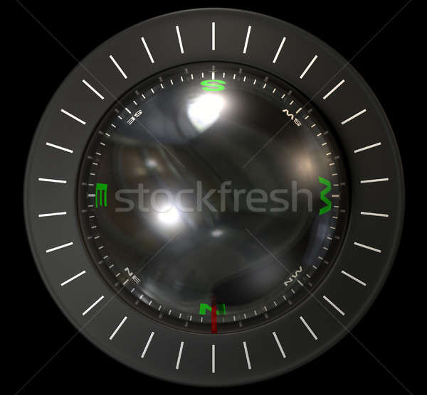 Stock photo: Liquid Floating Compass