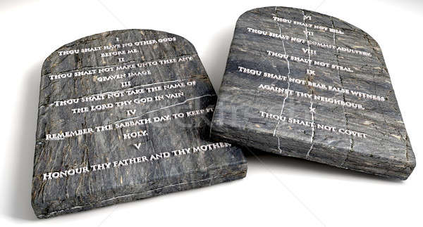 The Ten Commandments Stock photo © albund