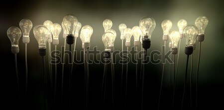 Flourescent Twisted Lights Stock photo © albund