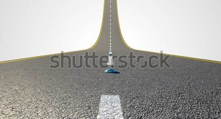 Road Curved Upward Stock photo © albund
